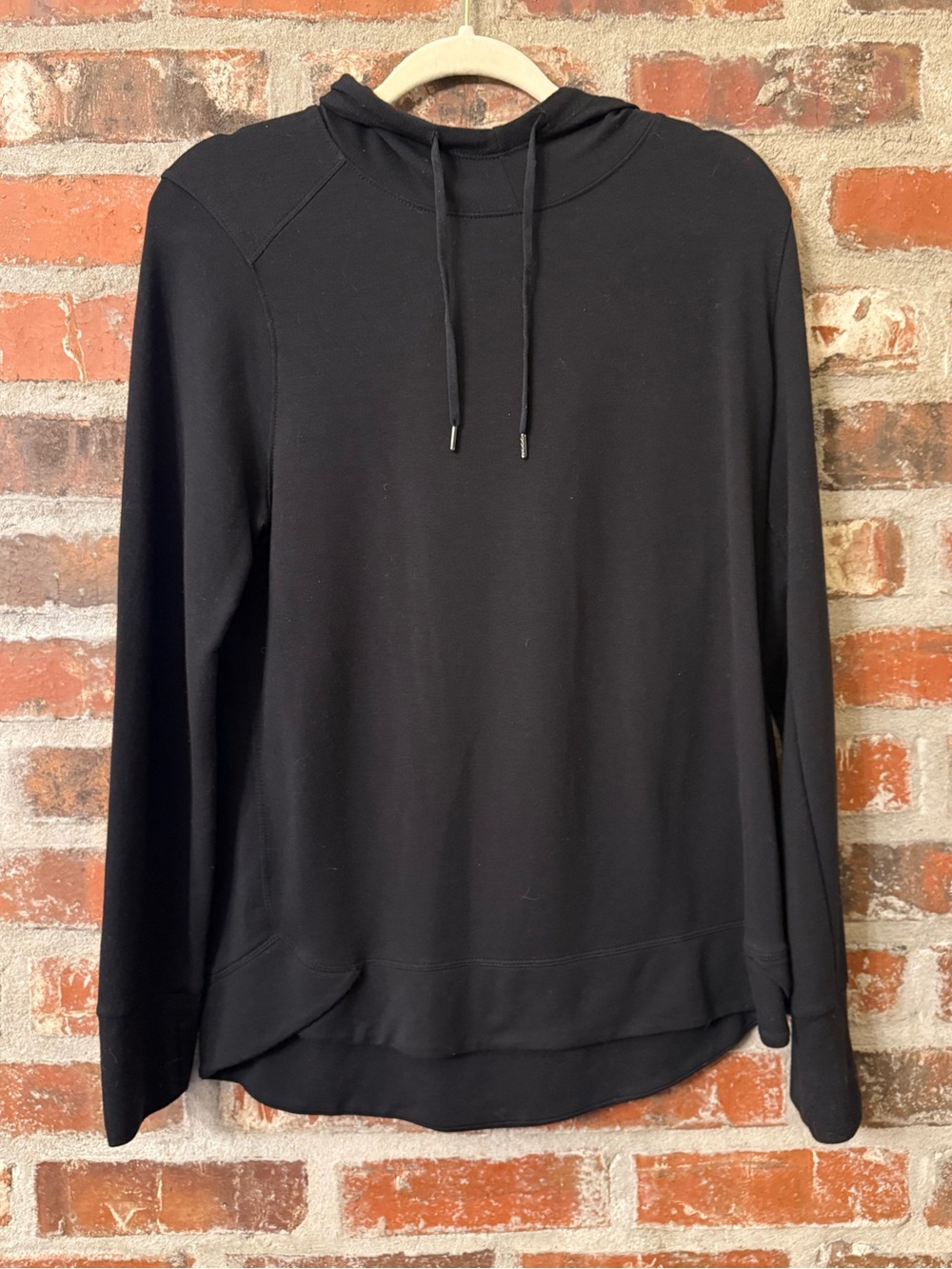T239 -Athletic Works Black  Hooded Light Sweatshirt